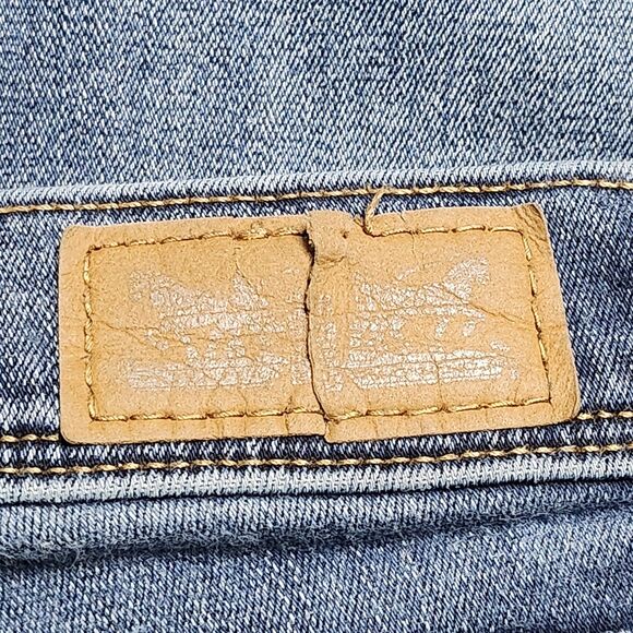 Levis 512 Jeans Womens 14 Blue Perfectly Slimming Bootcut Mid Rise Stretch Denim - Picture 13 of 15